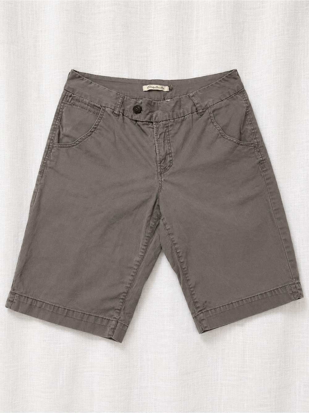 Christopher Blue Taupe-Gray Flat Front Shorts